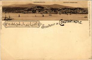 Constantinople, Istanbul; Kouskoundjuk, Scutari Faubour. Max Fruchtermann Art Nouveau, litho (EK)