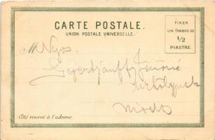 Constantinople, Istanbul; Kouskoundjuk, Scutari Faubour. Max Fruchtermann Art Nouveau, litho (EK)