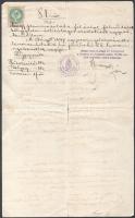 1884-1897 Kolozsvár, Ráth Izabella munkamesternői bizonyítványáról közjegyző által kiállított 2 db h...