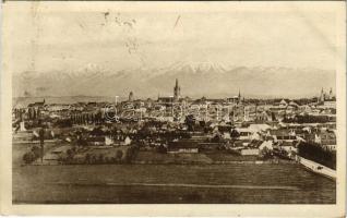 1921 Nagyszeben, Hermannstadt, Sibiu; látkép. Jos. Drotleff Nr. 42. / general view (fl)