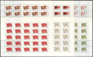 1981 Magyar történelmi zászlók teljes ívsor