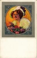 Lady art postcard. Wenau-Delila-Künstlerkarte No. 1327. (EK)