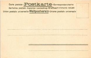 Balkan Halbinsel / Balkan Peninsula map, flags, folklore. Serie 74. Art Nouveau litho