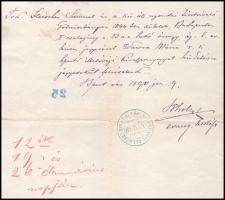 1890 Bp., Scholtz (Scholz) Gusztáv (1842-1925) budai evangélikus lelkész, később a bányai evangéliku...