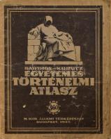 Barthos-Kurucz: Egyetemes Történelmi Atlasz. Bp., 1935, M. Kir. Állami Térképészet, 40 p. Papírkötésben, kopottas állapotban.
