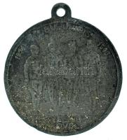 1916. "Egyesült Erővel - 1914 Viribus Unitis 1918" kétoldalas Zn háborús propaganda medál ...