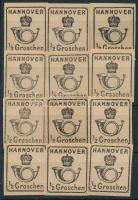 Német államok - Hannover 19 Hivatalos 12 x Mi 17 ND (Mi EUR 300.-)