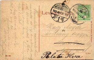 1912 Bánffyhunyad, Huedin; Református templom. Ábrahám Mórné kiadása No. 359. (W.L. ?) / Calvinist c...