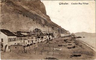 1921 Gibraltar, Catalan Bay Village, beach (EB)