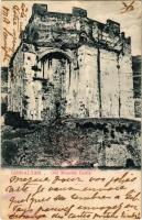 1906 Gibraltar, Old Moorish Castle. V. B. Cumbo (crease)