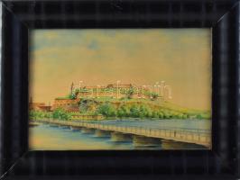 Jelzés nélkül: Péterváradi erőd. Akvarell, papír, üvegezett fakeretben. 24×35 cm