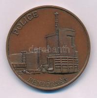 1997. "Sárkányölő Szent György / Police - Rendőrség" kétoldalas bronz emlékérem (42,5mm) T...