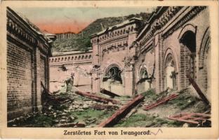 1916 Ivangorod, Iwangorod; Első világháborús szétlőtt vár az észt-orosz határon / Zerstörtes Fort. Kilophot 1916. / WWI K.u.K. military, destroyed fortress (EK)