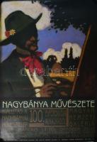1996 Nagybánya művészete. MNG, kiállítási, plakát, feltekerve, kisebb hajtásnyommal, 67×47,5 cm