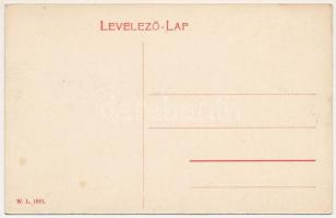 Szamosújvár, Gherla; Gyapjút szárító fegyencek, K.u.K. katonák őrizete mellett. W.L. 1885. / prisone...