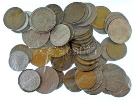 Vegyes külföldi érmetétel mintegy ~290g súlyban, főleg Belgium, NSZK és Ausztria T:vegyes Mixed foreign coin lot, mostly Belgium, GFR and Austria (~290g) C:mixed