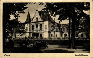 1939 Kassa, Kosice; vasútállomás / railway station (EK)