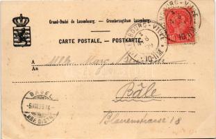 1899 (Vorläufer) Luxembourg, Luxemburg; Vallée de la basse Petrusse et Viaduc du Bisserweg / viaduct...