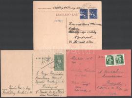 1946-1947 Honvédelmi minisztériumi, tiszti levelezések, 7 db, különféle ügyekben, közte Báthy Ödön nyugáll. alezredes saját kezű levele, Nádasi-Tersztyánszky Lajosnak címzett levél, stb.