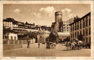 Trento, Trient (Südtirol); Piazza Rafaello con Castello. B. Lehrburger / square, castle (r)