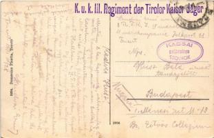 1914 Trento, Trient (Südtirol); Castello del Buon Consiglio. Domenico Pisetta / castle + "K.u.k...