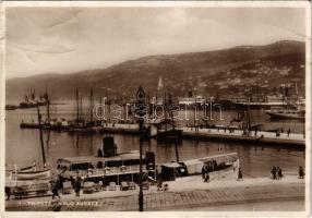 1933 Trieste, Trieszt; Molo Audace / port, steamship. photo (EB)
