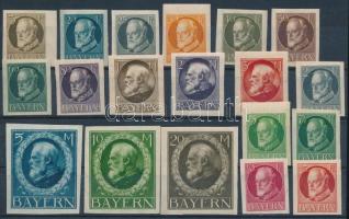 Német államok - Bajorország 1916 Mi 94-109 B + Mi 113, 115 B