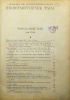 1934 A Budapesti Áru- és Értéktőzsde Tanácsa Hirdetményeinek Tára. XXXV. évf. 1-90. sz. Bp., Pesti L...