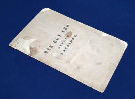 [Korda János]:
Meg egy szó Szeged lakóihoz.
Szeged, 1847. Grünn János betüivel. 20 p. Egyetlen kia...