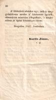[Korda János]:
Meg egy szó Szeged lakóihoz.
Szeged, 1847. Grünn János betüivel. 20 p. Egyetlen kia...