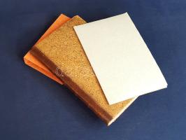 Katona [István], Stephanus: Dissertatio de mansuetudine evangelica, sacramenti poenitentiae ministris non minus utili, quam necessaria. - Responsio Stephani Katona, Ad epistolam commonitoriam M. Antonii, praepositi Bienicensis. [Teológiai kolligátum.] [Buda] Budae, 1785. Typis Regiae Universitatis. 90 p.; 32 p. Egyetlen kiadás. Katona István (1732-1811) jezsuita szerzetes, esztergomi kanonok, történetíró. Fő műve a hatalmas, 42 kötetet számoló latin nyelvű országtörténet, "Historia critica regum Hungariae" címmel, mely egyetemi éveinek gyümölcse. Történészi munkássága mellett teológiai írásai is jelentősek. Rövidebb teológiai műve az evangéliumi szelídség felettébb hasznos mivoltáról szól, elsősorban gyóntatók számára tanulságul. Rövidebb értekezésére Markus Anton Wittola (1736-1797) bécsi prépost válaszművet írt (lásd alább), melyre kolligátumunk második műve válaszol. A címlapokon és a belív néhány oldalán fametszetű könyvdísz, az első előzéken régi viaszpecsét maradványai. Négy bordára fűzött, korabeli félbőr kötésben, vörös festésű lapszélekkel, XX. század második feléből való papír tokban. Szép példány. Hozzá tartozik: [Wittola, Markus Anton] Marcus Antonius: Ad Stephanum Katonam [...] Epistola Commonitoria. [Bécs] Viennae, 1786. Typis Joannis Davidis Hörling. 40 p. Különálló füzetünk hidat képez kolligátumunk két műve között, füzetünkben ugyanis Markus Anton Wittola (1736-1797) bécsi prépostnak az eredeti Katona-értekezésre írt kommentárja olvasható. A címlapon, a belív első és utolsó oldalán fametszetű könyvdísszel, a címlapon egykori viaszpecséttel, az első borítófedél verzóján latin nyelvű jegyzettel. Fűzve, korabeli papírborítóban. Jó példány.