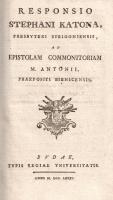 Katona [István], Stephanus: Dissertatio de mansuetudine evangelica, sacramenti poenitentiae ministri...