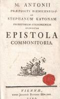 Katona [István], Stephanus: Dissertatio de mansuetudine evangelica, sacramenti poenitentiae ministri...