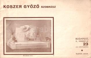 [Árukatalógus] Síremlékek. Koszer György szobrász képes síremlék-katalógusa.
Budapest, (1933 körül)...