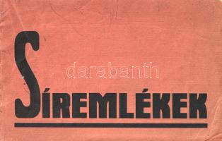[Árukatalógus] Síremlékek. Koszer György szobrász képes síremlék-katalógusa.
Budapest, (1933 körül)...