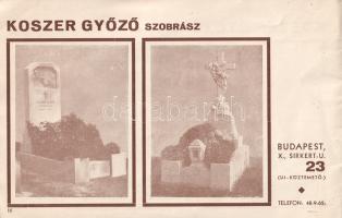 [Árukatalógus] Síremlékek. Koszer György szobrász képes síremlék-katalógusa.
Budapest, (1933 körül)...