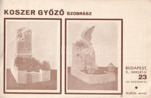 [Árukatalógus] Síremlékek. Koszer György szobrász képes síremlék-katalógusa.
Budapest, (1933 körül)...