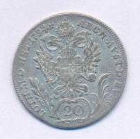 Ausztria 1794F 20kr Ag "II. Ferenc" Hall (6,53g) T:F Austria 1794F 20 Kreuzers Ag "Francis II" Hall (6,53g) C:F Krause KM#2139
