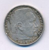 Német Harmadik Birodalom 1938A 5M Ag "Hindenburg" T:VF Patina Ph
German Third Reich 1938A...