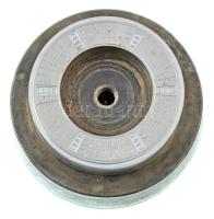 Sülle Mária 2000. "A magyar állam 1000 éves" PP kivitelű Ag emlékérem 2001 január és június közötti időszakra vonatkozó bronz külső gyűrű verőtő, készült az érem kibocsátásának idején a Pénzverőben / Hungary 2000. "The Hungarian state is 1000 years old" proof design Ag commemorative medallion's bronze outer ring for the period January to June 2001 die, made at the time of the medallion's issuance at the Hungarian Mint. Sign: Mária Sülle