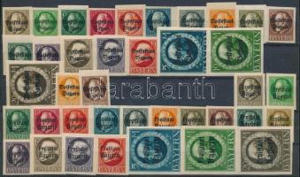 Bajorország 2 klf komplett sor (Mi EUR 52.-)