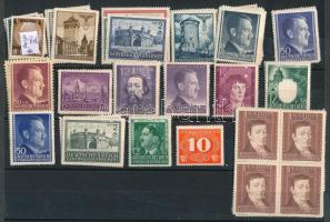 Német megszállás - Generalgouvernement komplett kiadások, közte 4-es tömb is (Mi EUR 150.-)