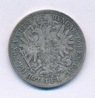 Ausztria 1885. 1Fl Ag "Ferenc József" T:VF patina Austria 1885. 1 Florin Ag "Franz Joseph" C:VF patina Krause KM#2222