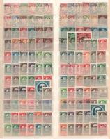 Bajorország, Württemberg 284 db klf bélyeg, kétoldalas nagyalakú berakólapon