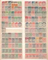 Bajorország, Württemberg 284 db klf bélyeg, kétoldalas nagyalakú berakólapon