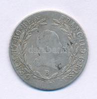 1803B 20kr Ag "I. Ferenc" Körmöcbánya (6,62g) T:F
Hungary 1803B 20 Kreuzers Ag "Fran...