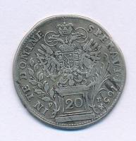 Ausztria 1765PR 20kr Ag "I. Ferenc" Prága (6,42g) T:XF,VF, peremhiba Austria 1765PR 20 Kreuzers Ag "Franz I" Prauge (6,42g) C:XF,VF, edge error Krause KM#2028