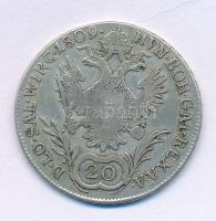 Ausztria 1809A 20kr Ag "I. Ferenc" Bécs (6,59g) T:F, jusztírozott Austria 1809A 20 Kreuzers Ag "Franz I" Vienna (6,59g) C:F, adjusted Krause KM#2141