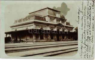 1905 Gödöllő, királyi váróterem, vasútállomás. photo (fl)