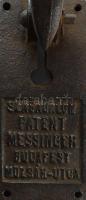 Messinger Budapest Mozsár-utca vas vágószerszám, h: 48 cm
